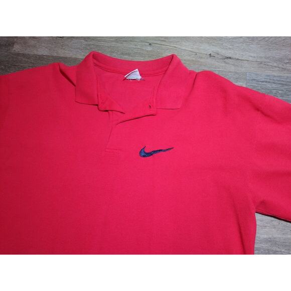 Vintage 1990's Nike Embroidered Swoosh Polo Shirt Size XL Made in USA - Picture 2 of 7